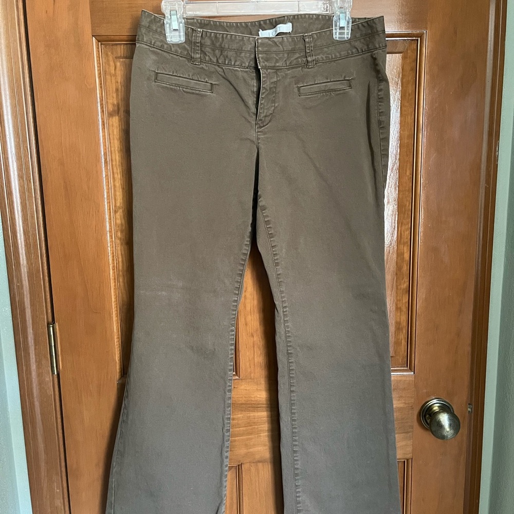 Ann Taylor Tan Flare Pants